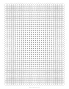 1/4 Circle Pattern Graph Paper