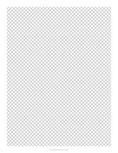 1/4 Diamond Graph Paper