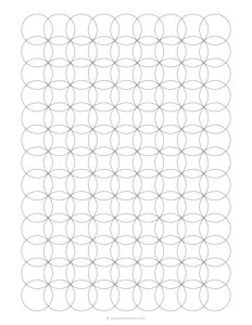 3/4 Circle Pattern Graph Paper