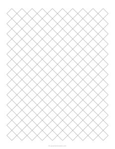 3/4 Diamond Graph Paper