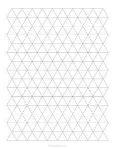 3/4 Triangle Graph Paper