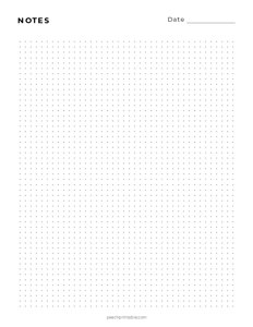 Dot Grid Notes Page