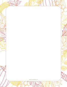Fall Border - #3