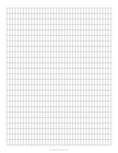 0.5 x 1 cm Asymmetric Graph Paper