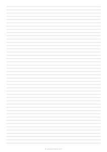 6.35 mm Lined Paper (A4)