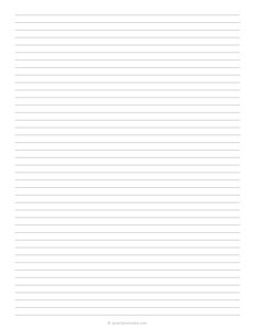 6.35 mm Lined Paper