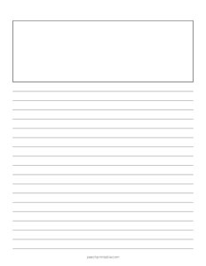 Lined Paper with Box