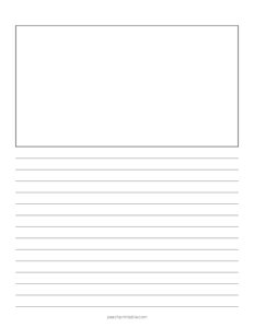 Lined Paper with Box - #2
