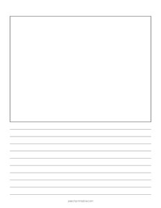 Lined Paper with Box - #3