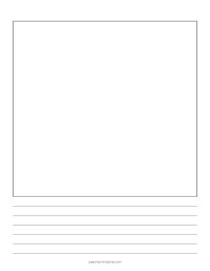 Lined Paper with Box - #4
