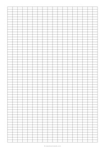 1 x 0.5 cm Asymmetric Graph Paper - (A4)