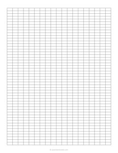 1 x 0.5 cm Asymmetric Graph Paper