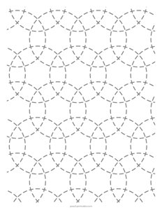 Sashiko Circle Pattern