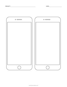 2-UP Smartphone Sketch Sheet