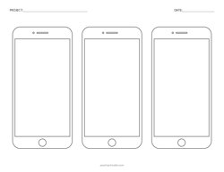3-UP Smartphone Sketch Sheet