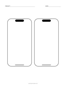 2-UP Smartphone Sketch Sheet