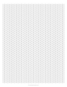 1/4 Isometric Grid Paper