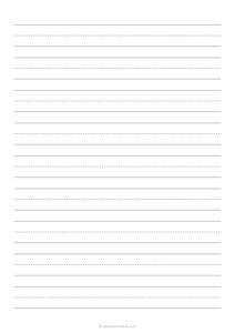 3/4 Handwriting Paper (A4)