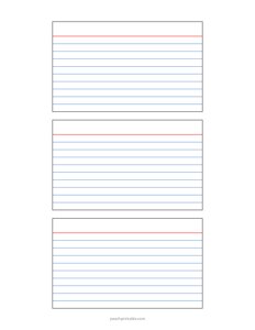3x5 Lined Index Cards