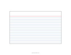 5x8 Lined Index Cards