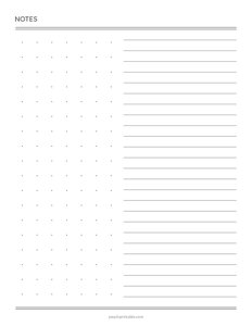 Minimalist Notes - Line and Dots
