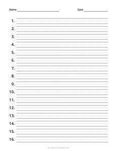 3/8 Spelling Test Paper