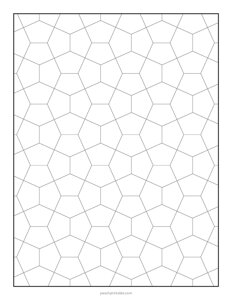 Pentagon Graph Paper - Large