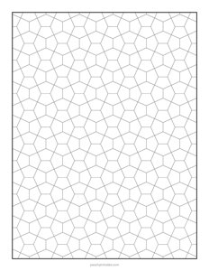 Pentagon Graph Paper - Medium