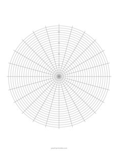 Centimeter Polar Graph Paper