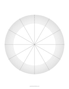 Polar Graph Paper - Logarithmic