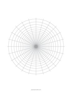 Log Polar Grid - 24 Spokes