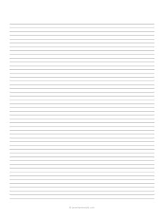 5 mm Lined Paper