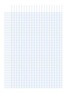 French Ruled - Blue - A4