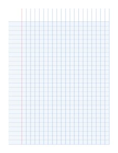 French Ruled - Blue