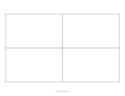 3x5 Blank Index Cards (Landscape)