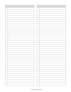 To Do List - 2 Columns