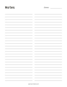 Notes - 2 Columns