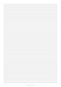 4 mm Lined Paper - A4