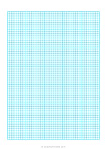 1/10 Engineering Graph Paper (A5) - Blue