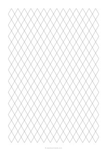 1/2 Diamond / Rhombic - 60 degree (A4)