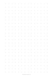 1/2 Dot Grid Paper (A4)
