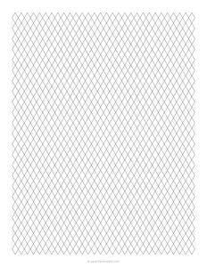 1/4 Diamond / Rhombic - 60 degree