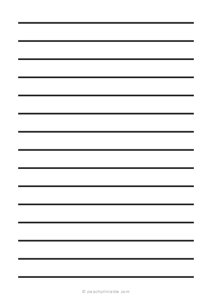 1/2 Low Vision Dark Lined Paper (A5)