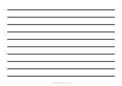 1/2 Low Vision Dark Lined Paper (A5)