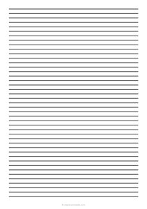 1/4 Low Vision Dark Lined Paper (A4)