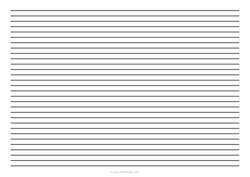 1/4 Low Vision Dark Lined Paper (A4)
