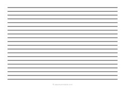 1/4 Low Vision Dark Lined Paper (A5)