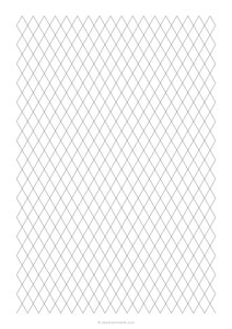 1 cm Diamond / Rhombic - 60 degree (A4)