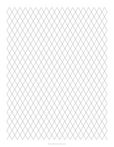 1 cm Diamond / Rhombic - 60 degree