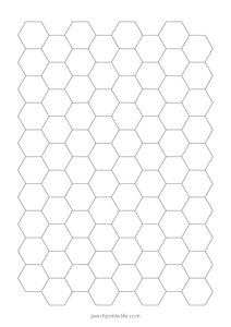 1 cm Hexagonal Graph Paper (A5)